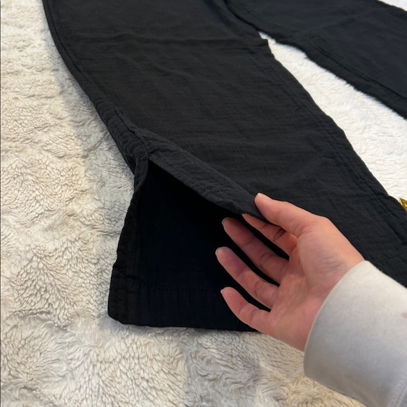 Old Navy - Black Muslin High-Rise Wide Leg Comfort Waistband Pants - Medium - Picture 3 of 12